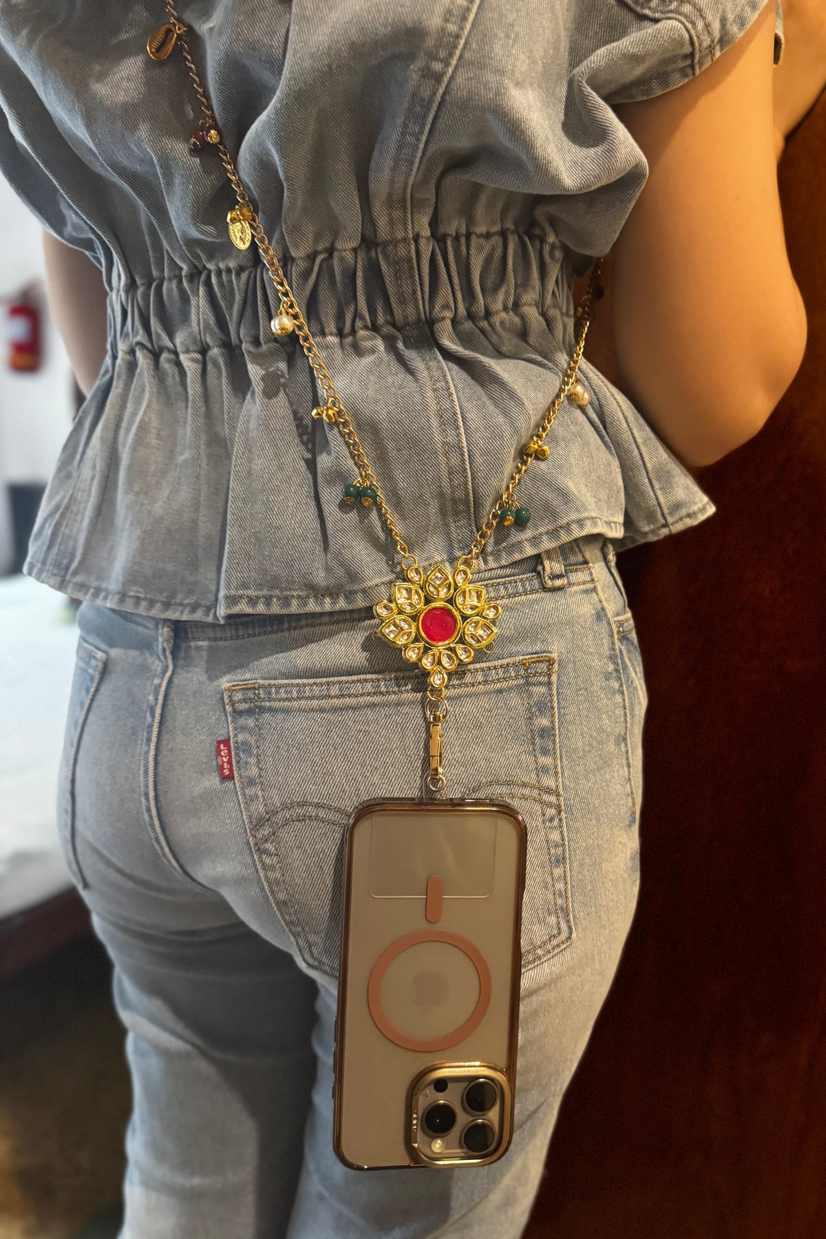 Meher Floral Mobile Sling Strap