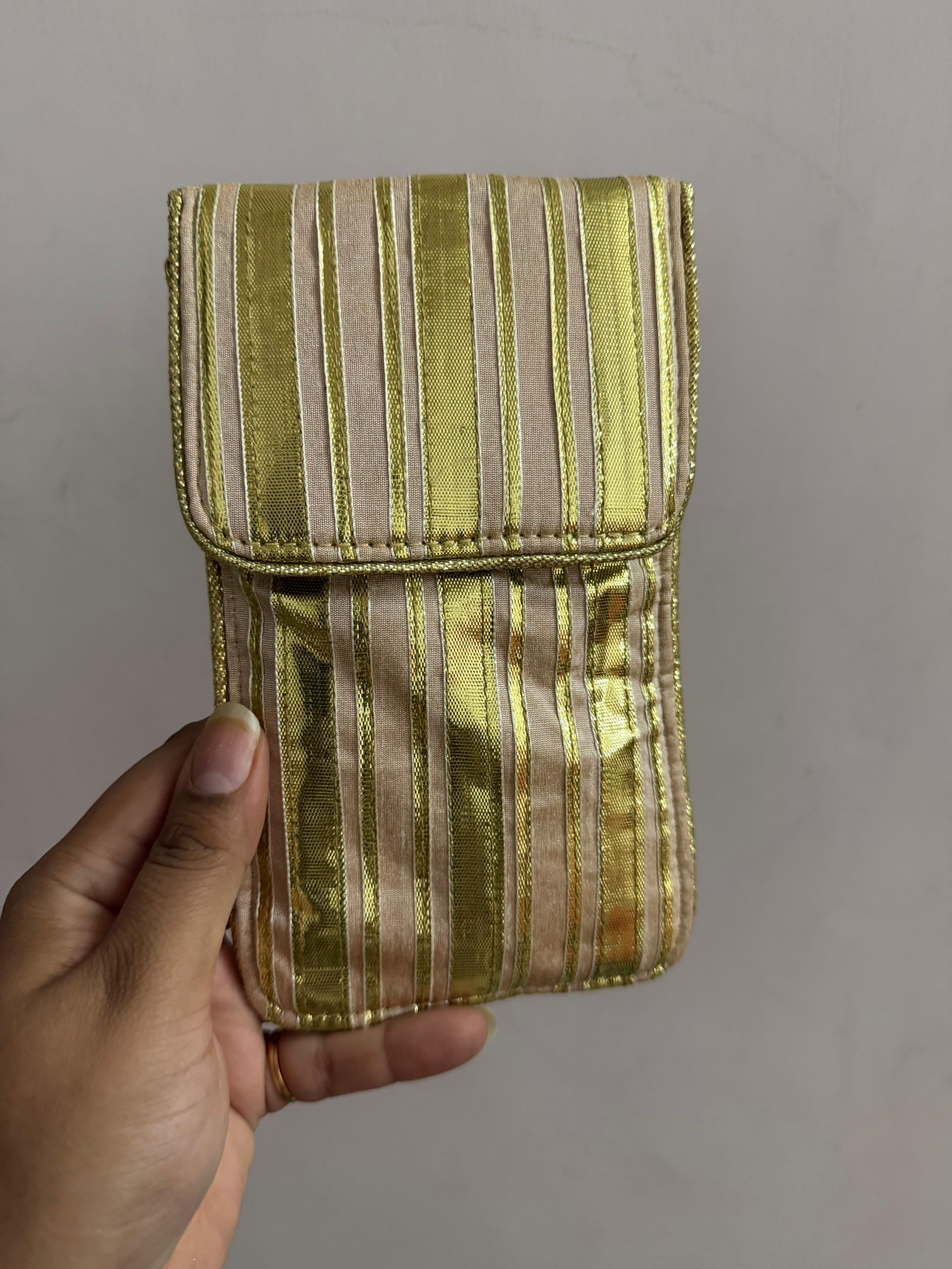 Lustre Stripe Phone Pouch