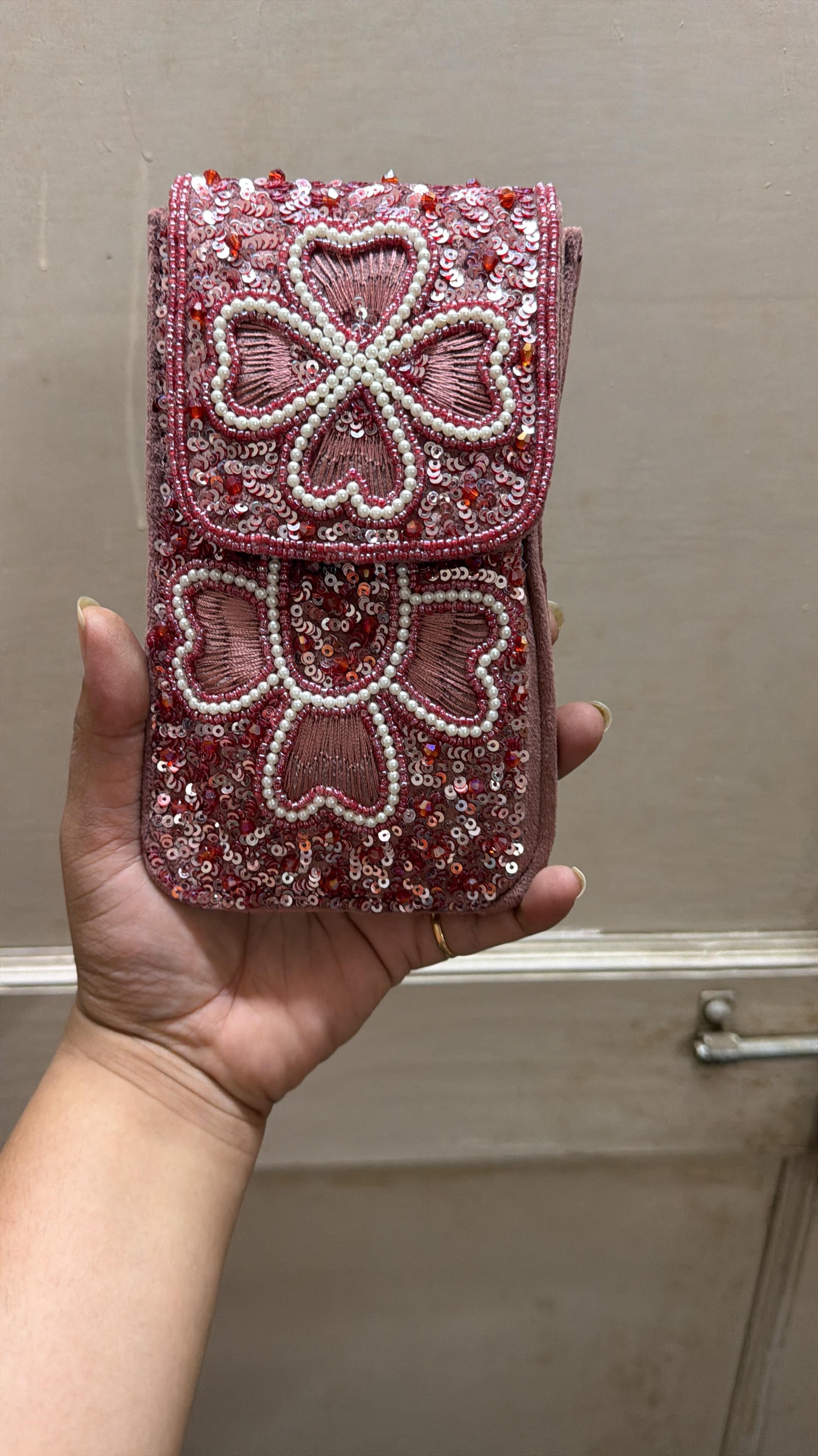 Heart Bloom Phone Pouch