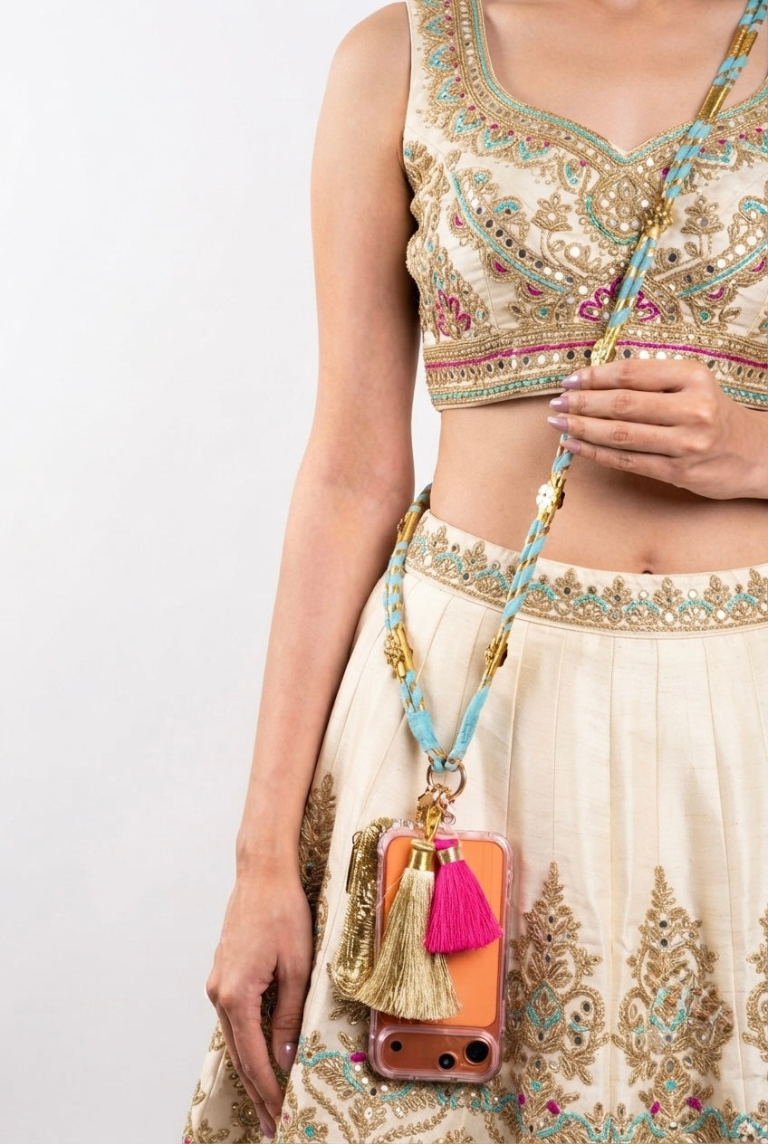 Luxe Tassel Phone Pouch+Sling