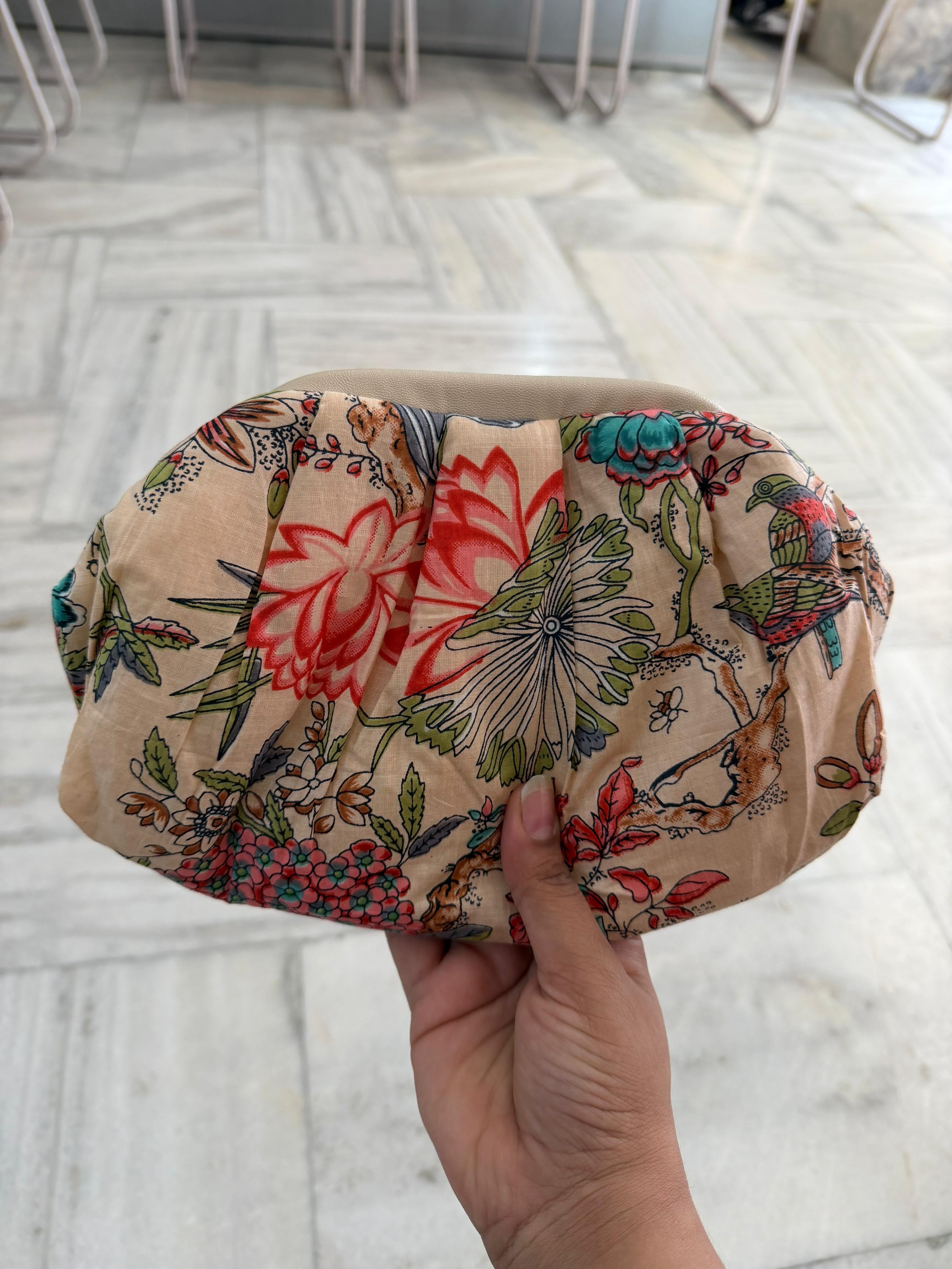 Candy Pop Floral Printed Statement Clutch