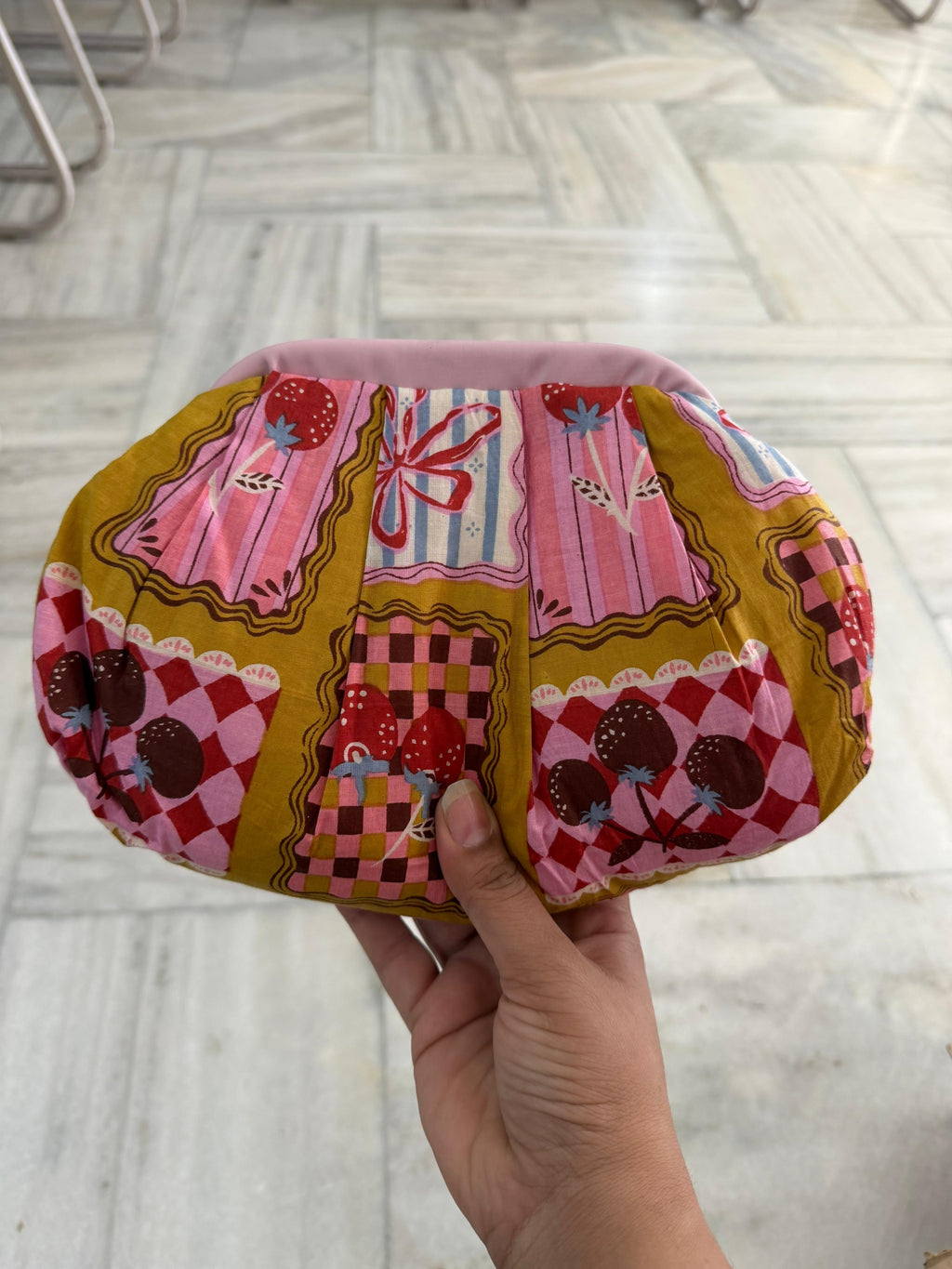 Candy Pop Printed Statement Clutch