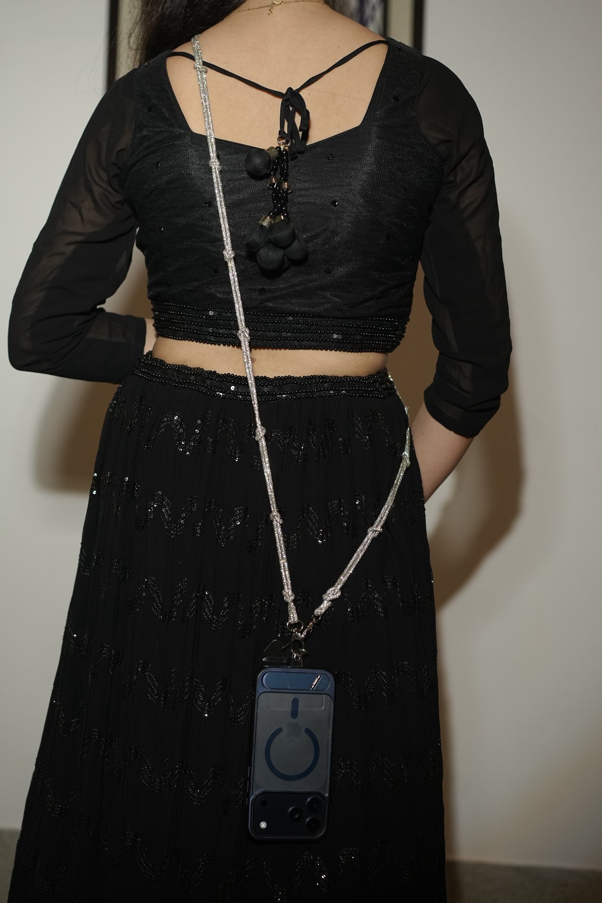Glitter Dual Tone Mobile Phone Sling/Strap