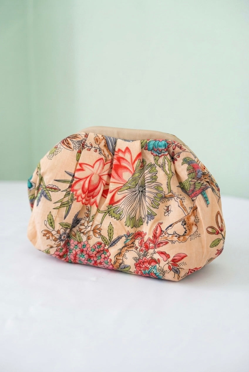Candy Pop Floral Printed Statement Clutch