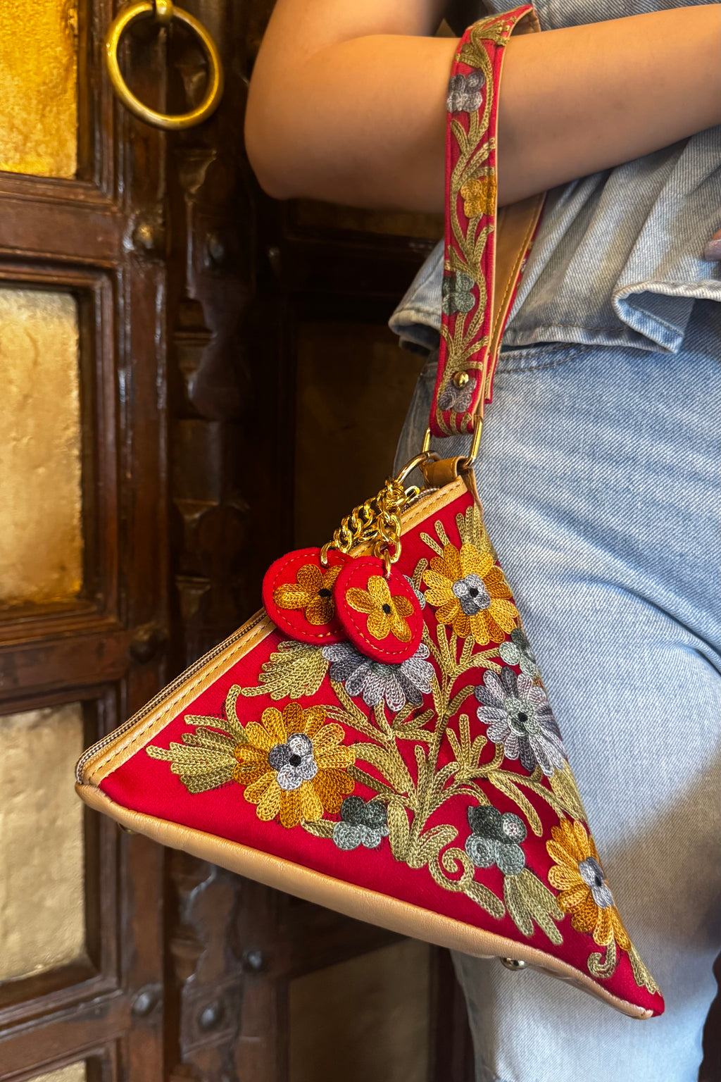 Kashmiri Bloom Embroidered Bag