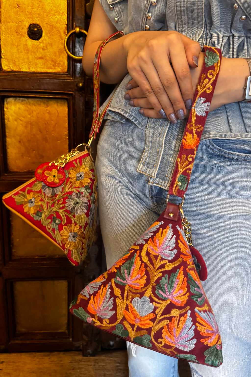 Kashmiri Bloom Embroidered Bag