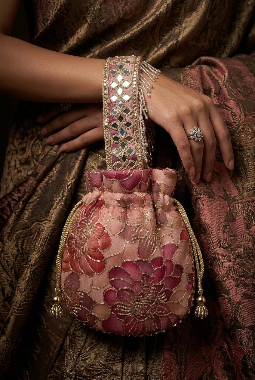 Gulbahaar Pink Potli