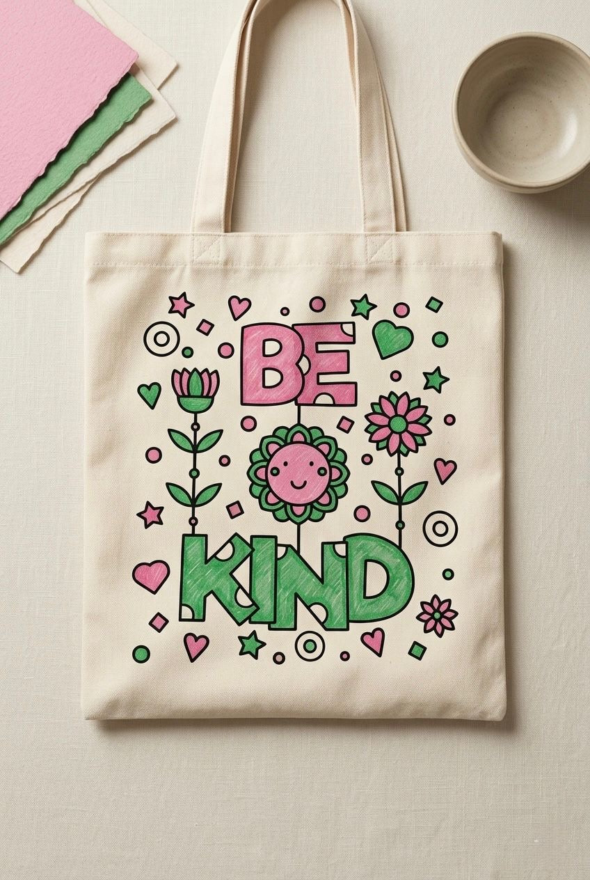 DIY Colouring Tote Bag Kit for Kids | Glitter Phoenix