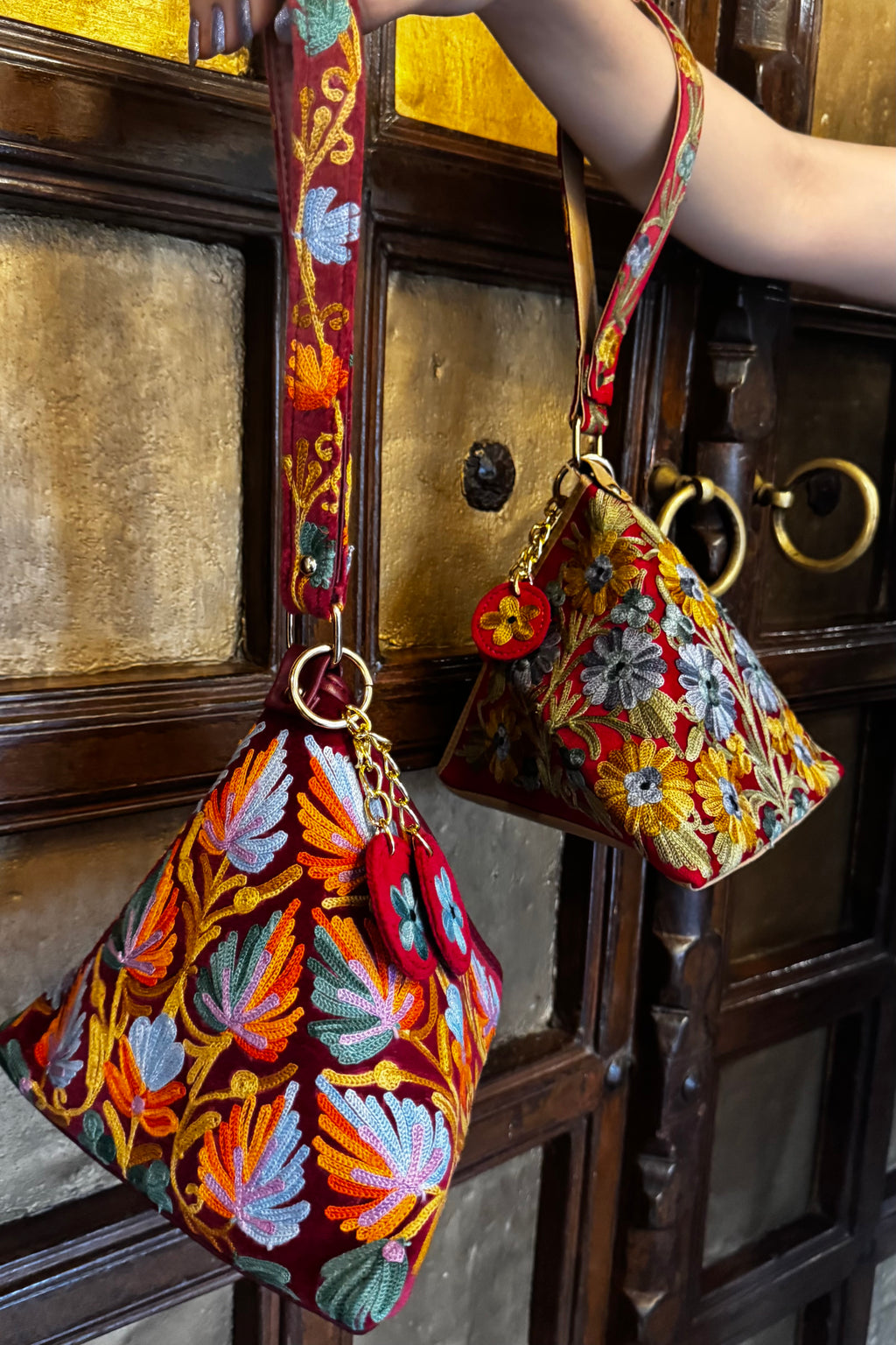 Kashmiri Bloom Embroidered Bag