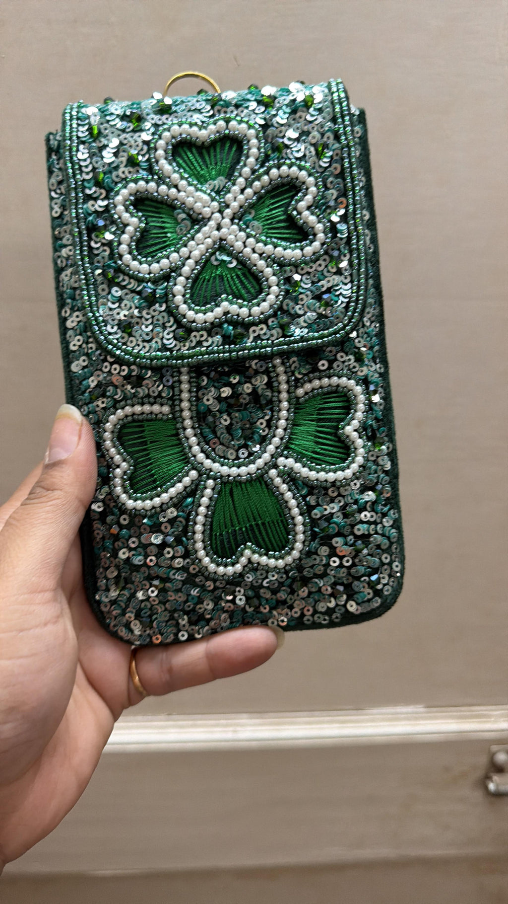 Heart Bloom Phone Pouch