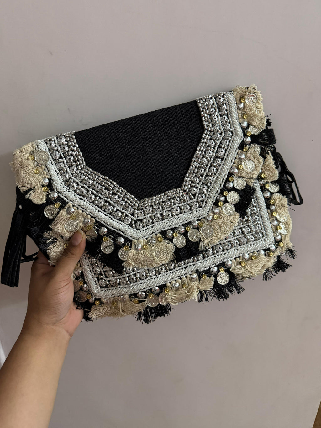 Black Nomad Boho Clutch