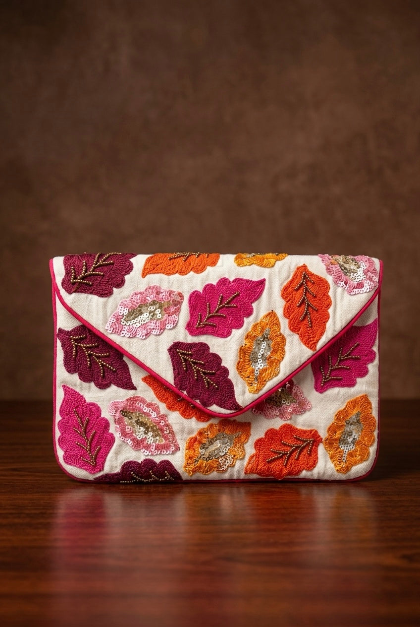 Autumn Pop Envelope Clutch