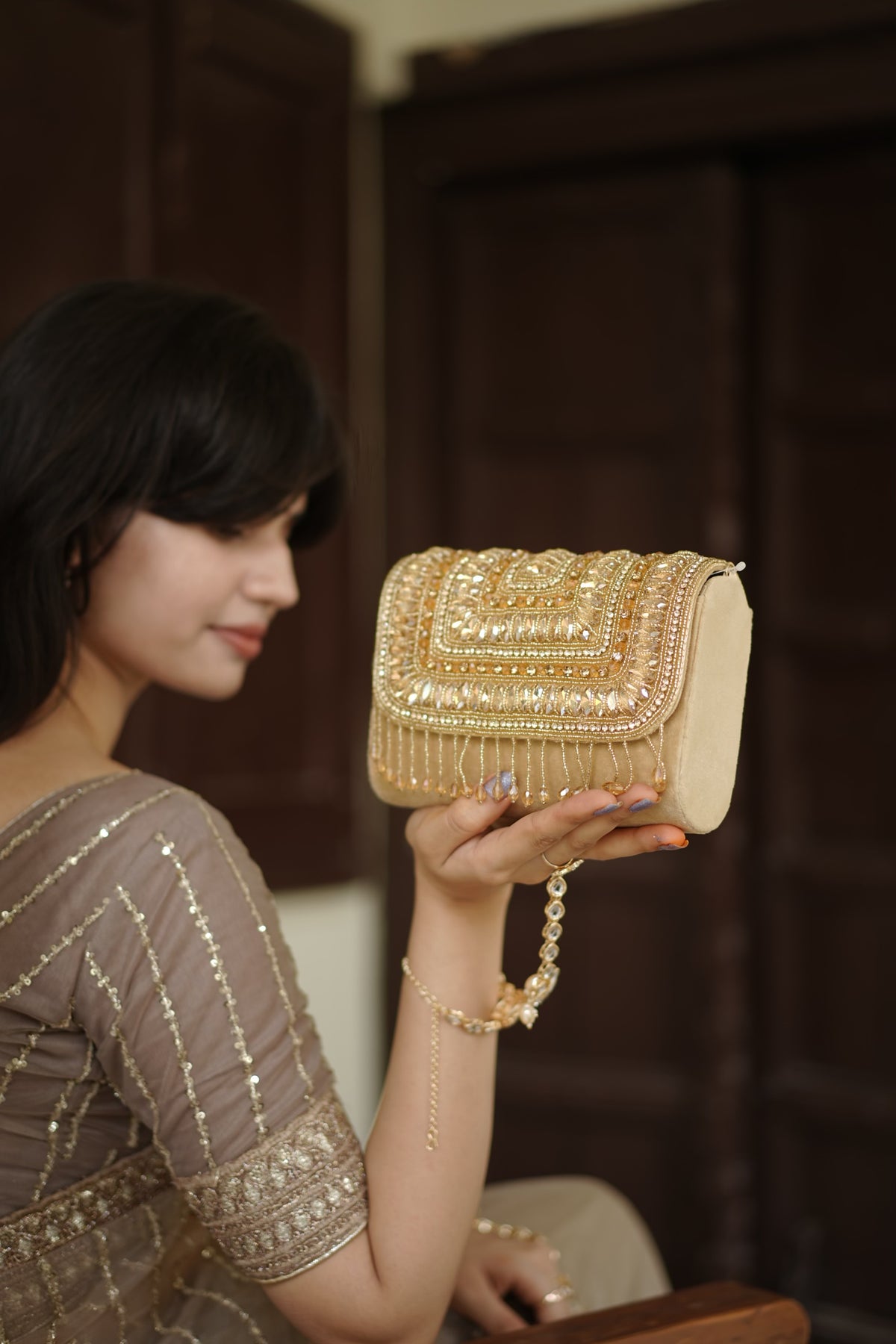 Aurelia Royale Golden Clutch