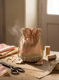 Blush Pink Sequins Potli Bag