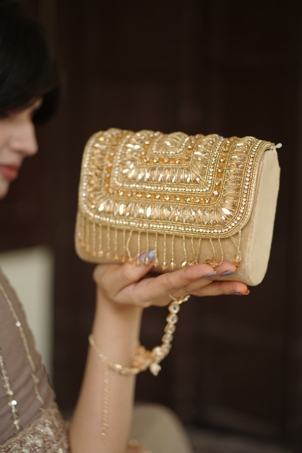 Aurelia Royale Golden Clutch