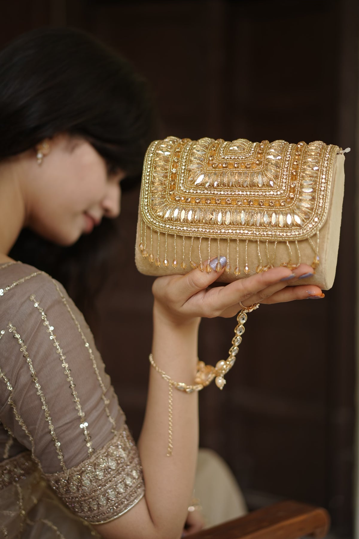 Aurelia Royale Golden Clutch