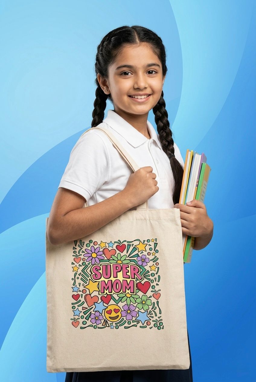 DIY Colouring Tote Bag Kit for Kids | Glitter Phoenix