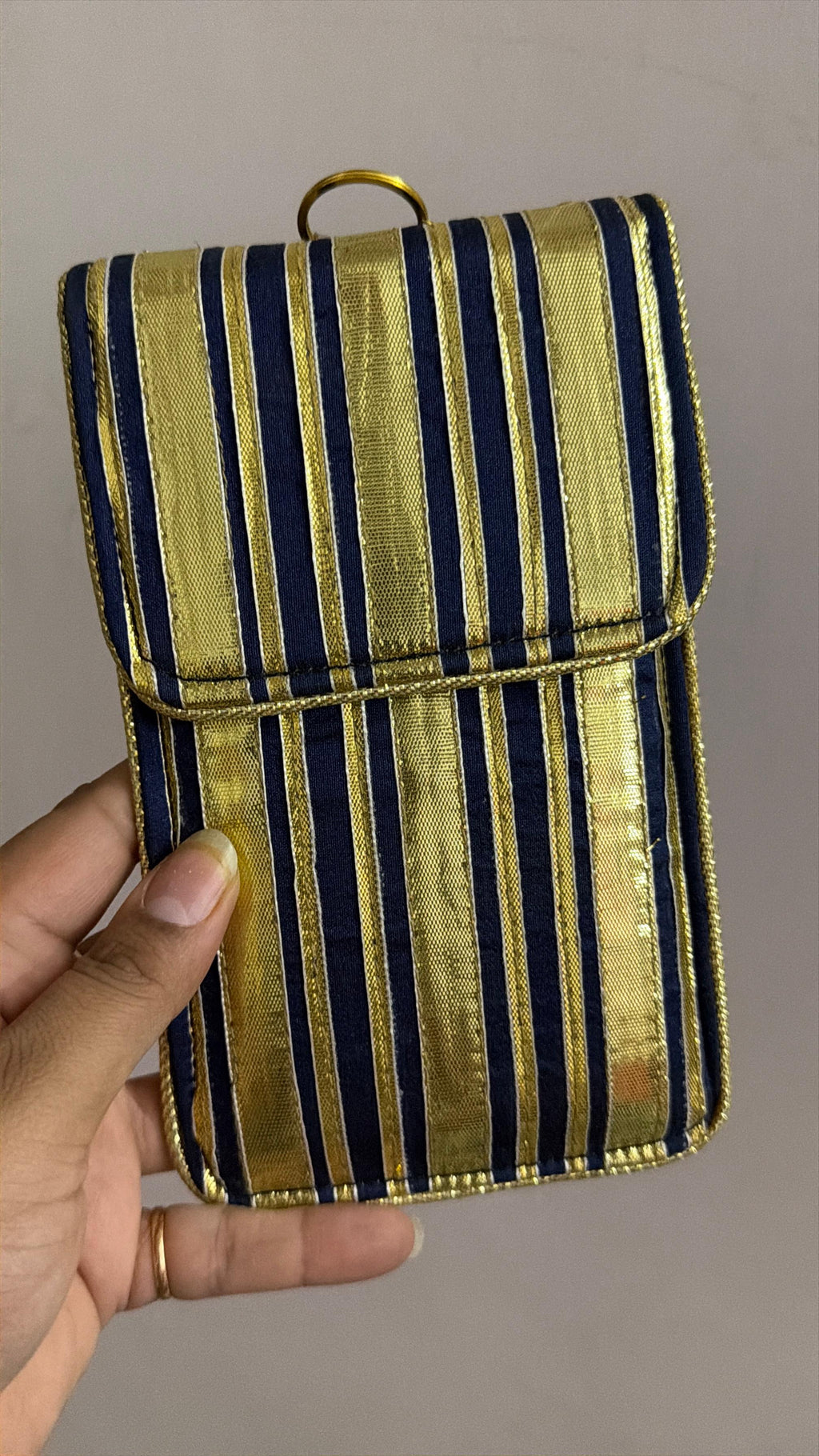 Lustre Stripe Phone Pouch