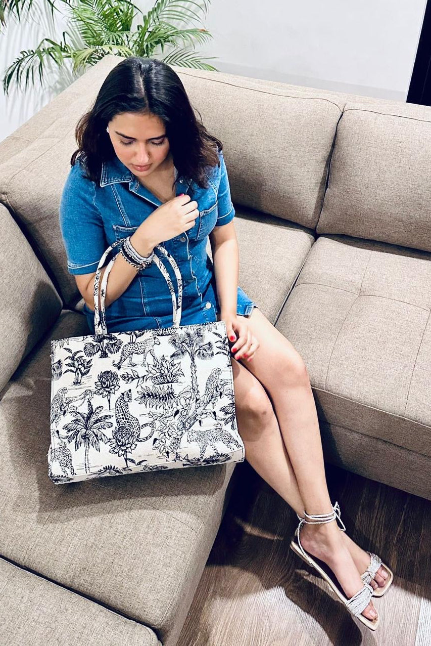Jungle Sketch Tote Bag