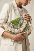 Olive Nomad Boho Clutch