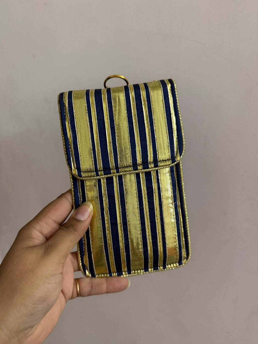 Lustre Stripe Phone Pouch