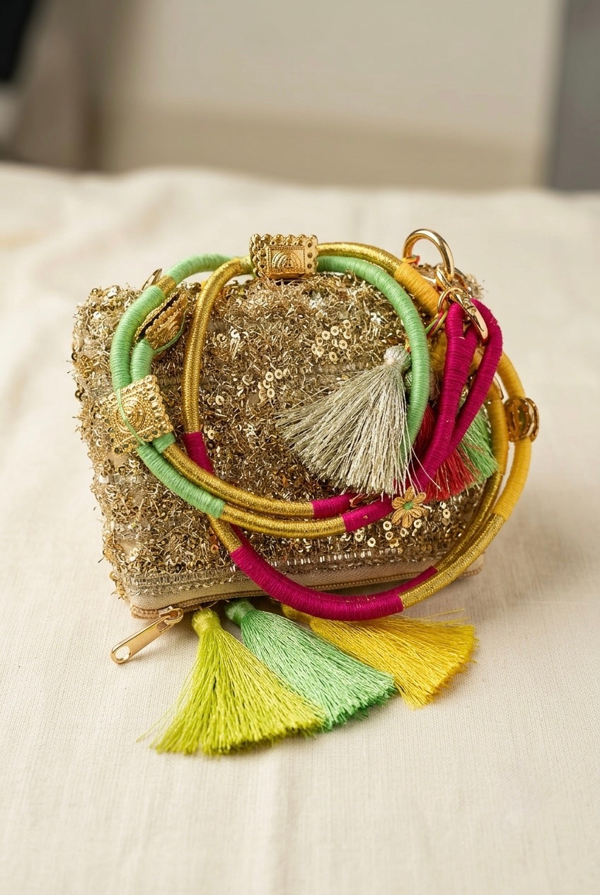 Luxe Tassel Phone Pouch+Sling