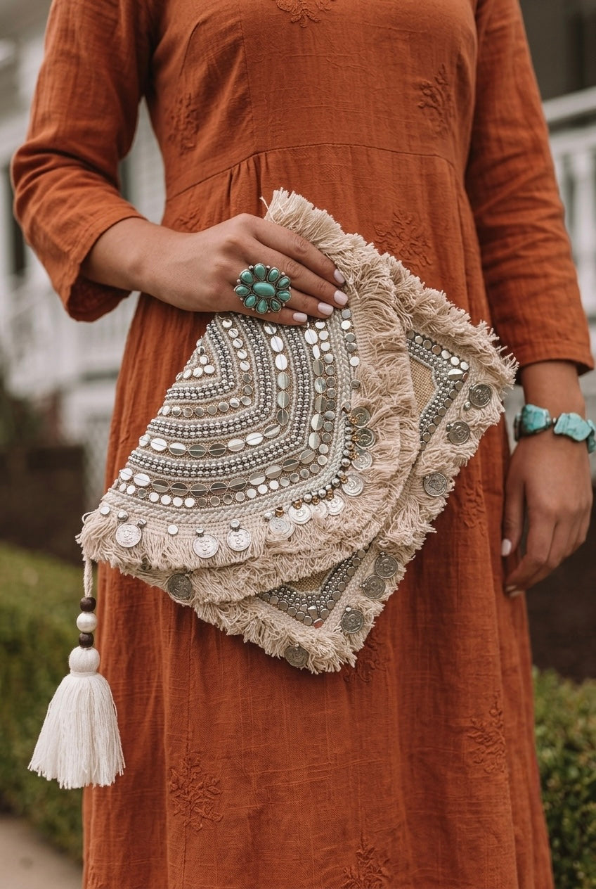 Desert Dune Boho Clutch