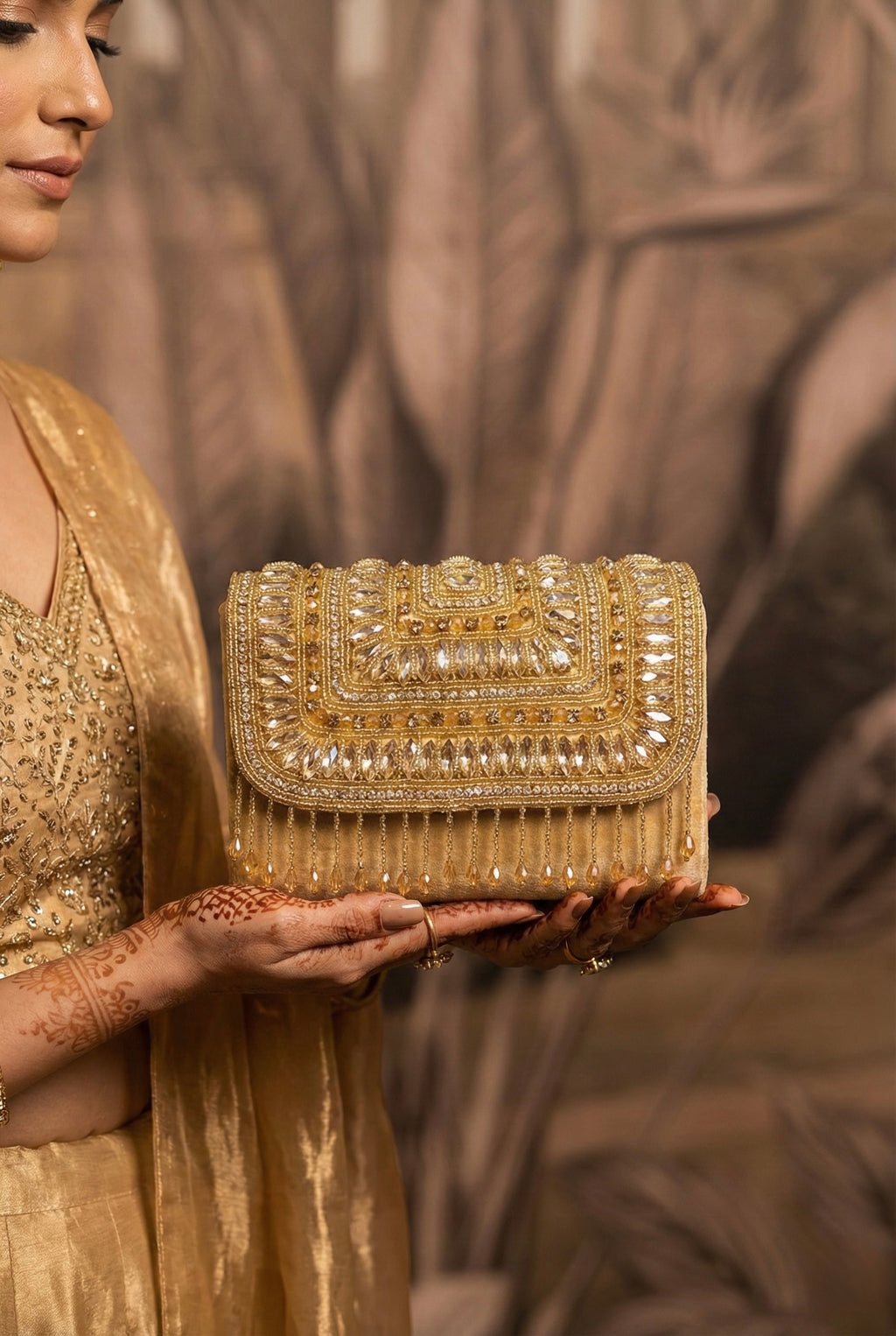 Aurelia Royale Golden Clutch