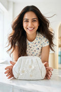 Ivory Fleur Clutch