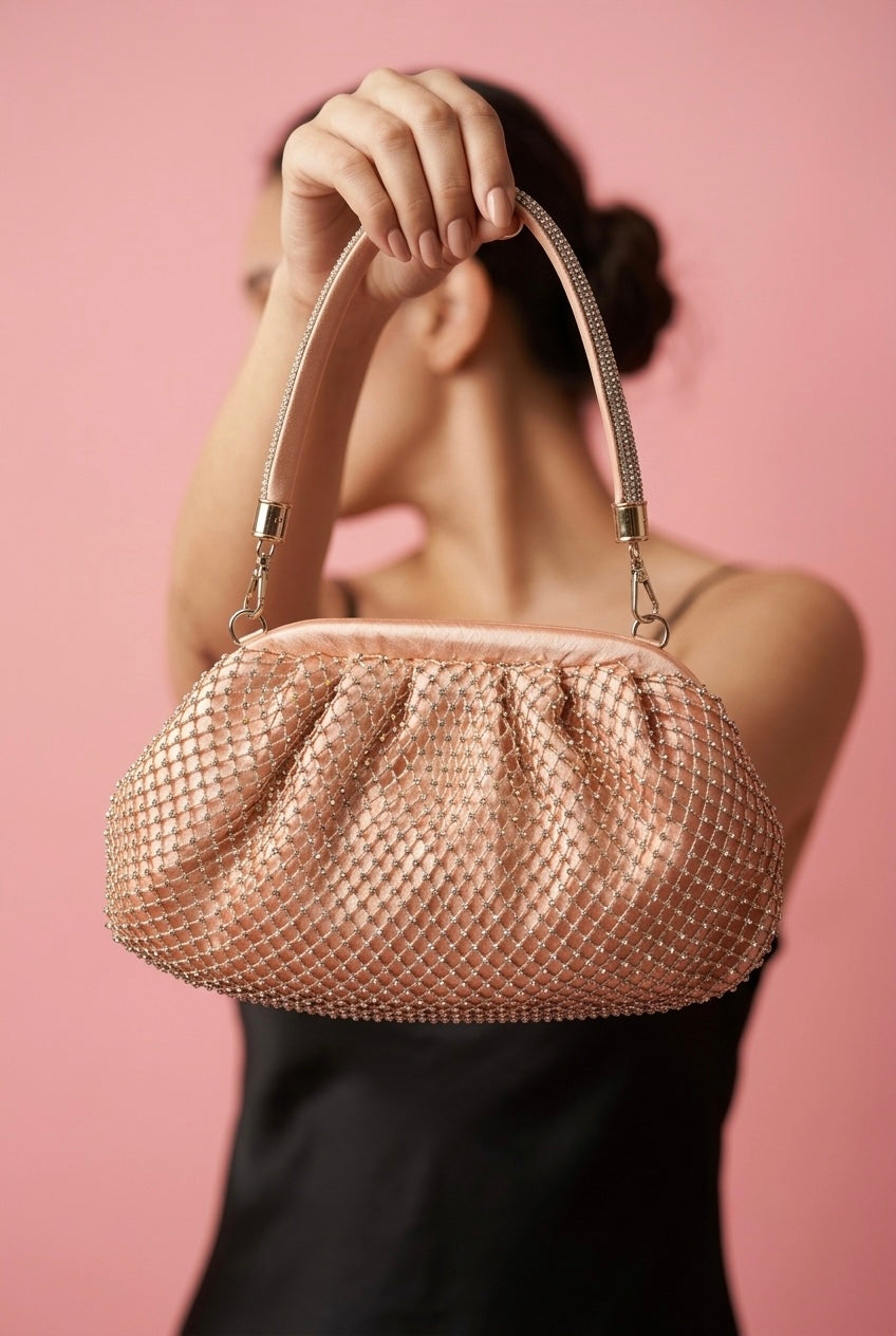 Blush Stardust Clutch