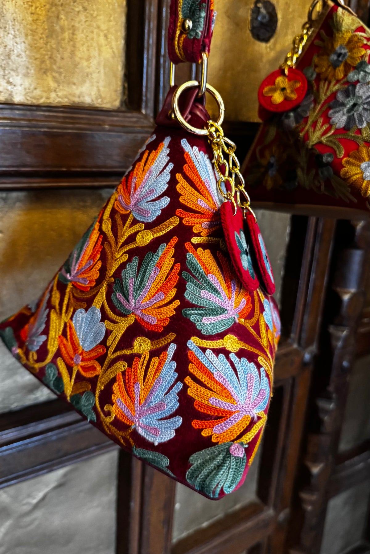 Kashmiri Bloom Embroidered Bag