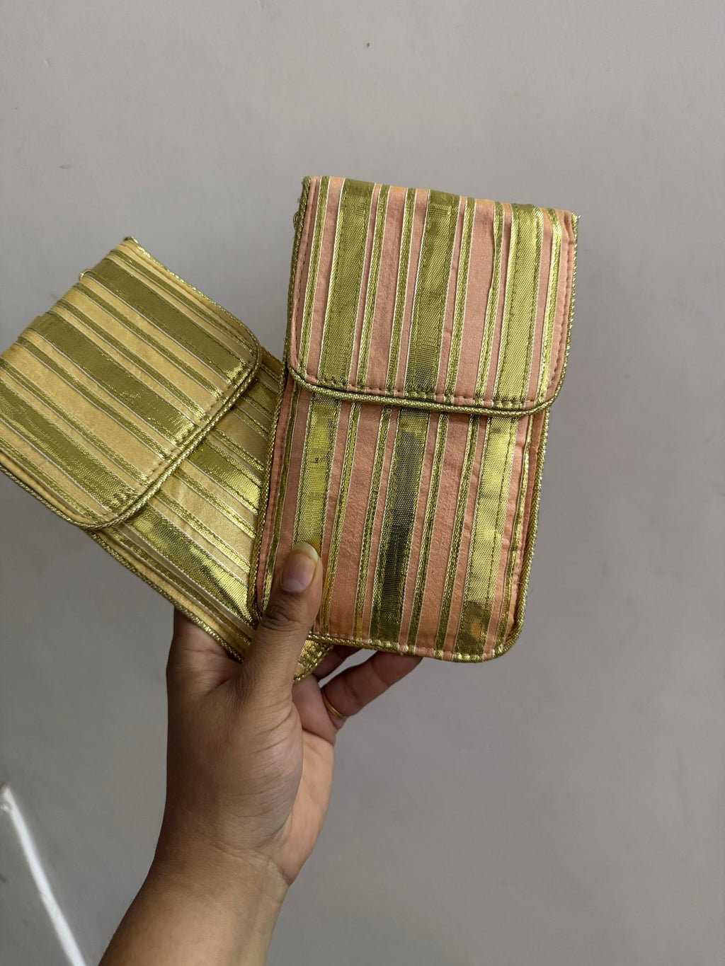 Lustre Stripe Phone Pouch