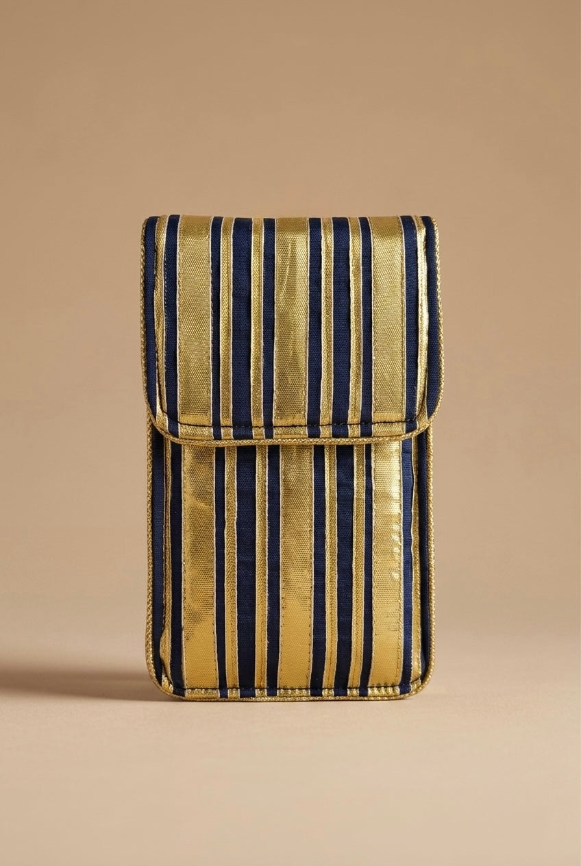 Lustre Stripe Phone Pouch
