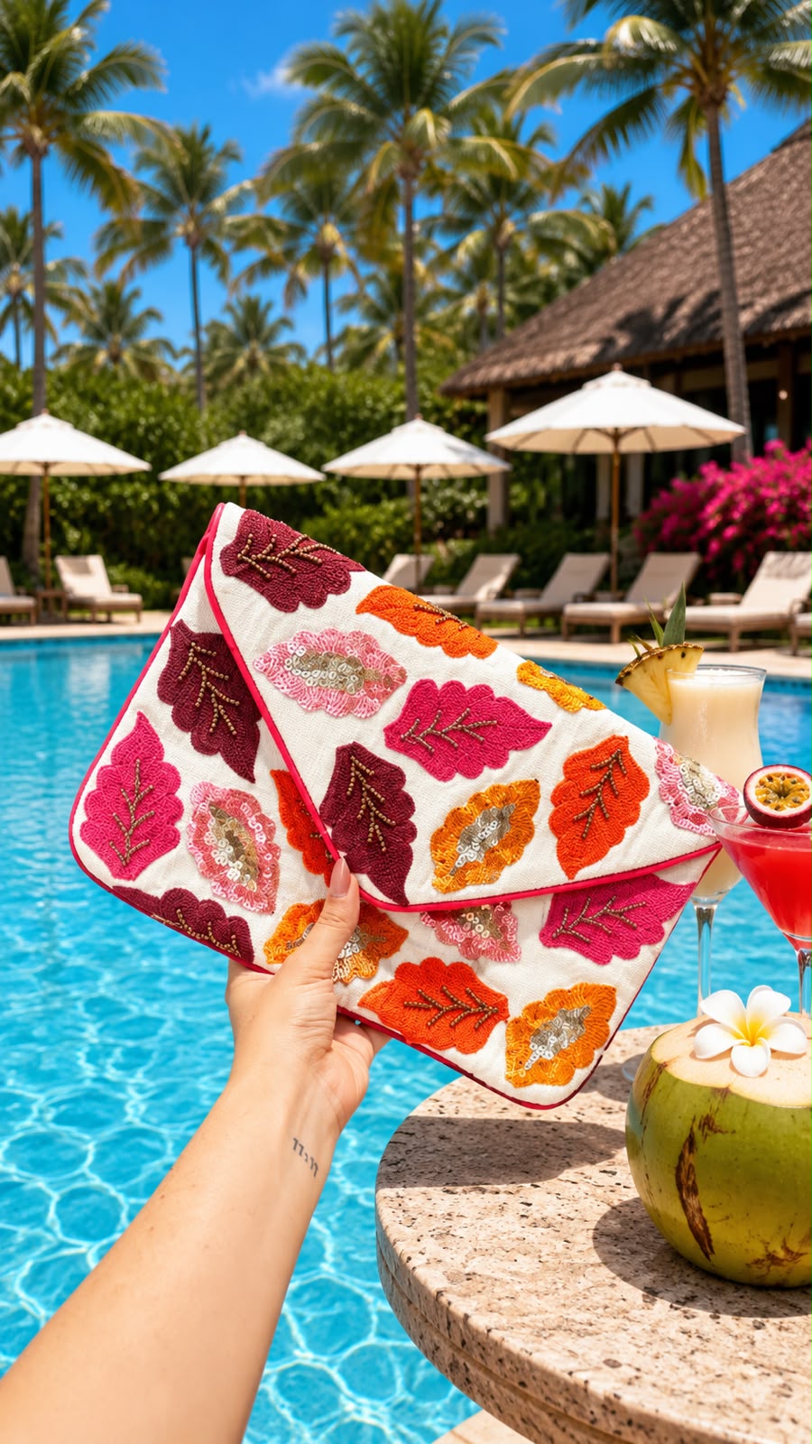 Autumn Pop Envelope Clutch