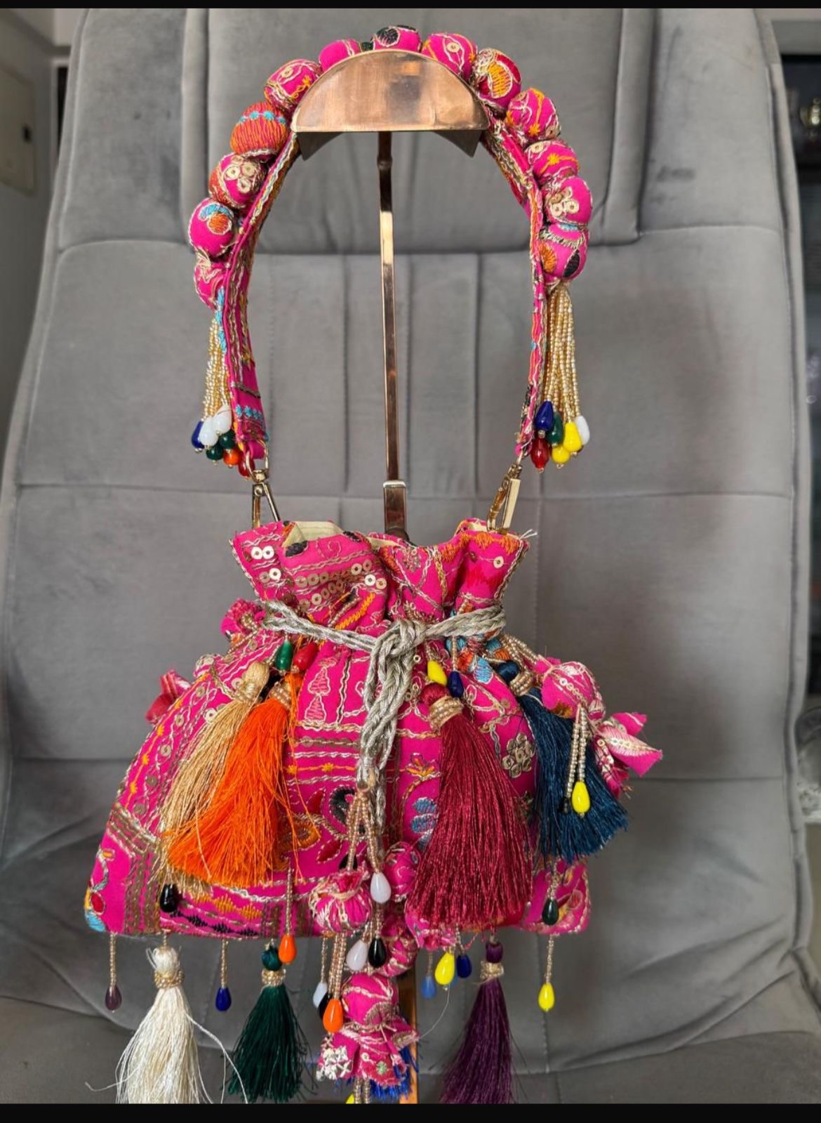 Raas Rang Potli, Fuchsia Pink