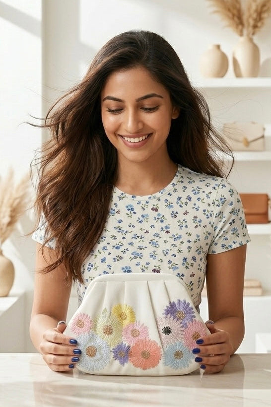 Pastel Bloom Clutch