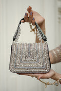 Crystal Luxe Black Embellished Handbag