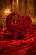 Scarlet Royale Crystal Heart Handbag