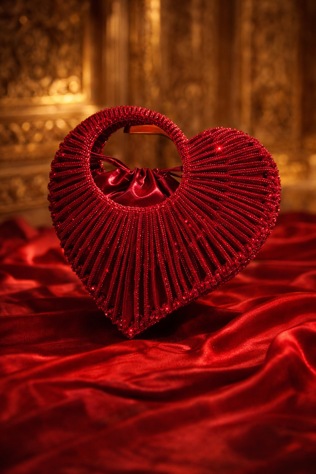 Scarlet Royale Crystal Heart Handbag