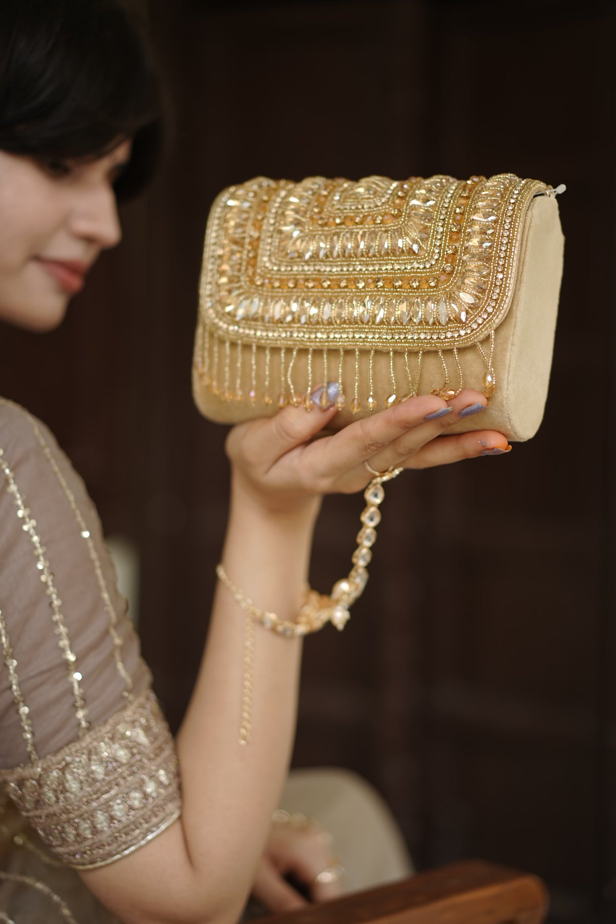 Aurelia Royale Golden Clutch