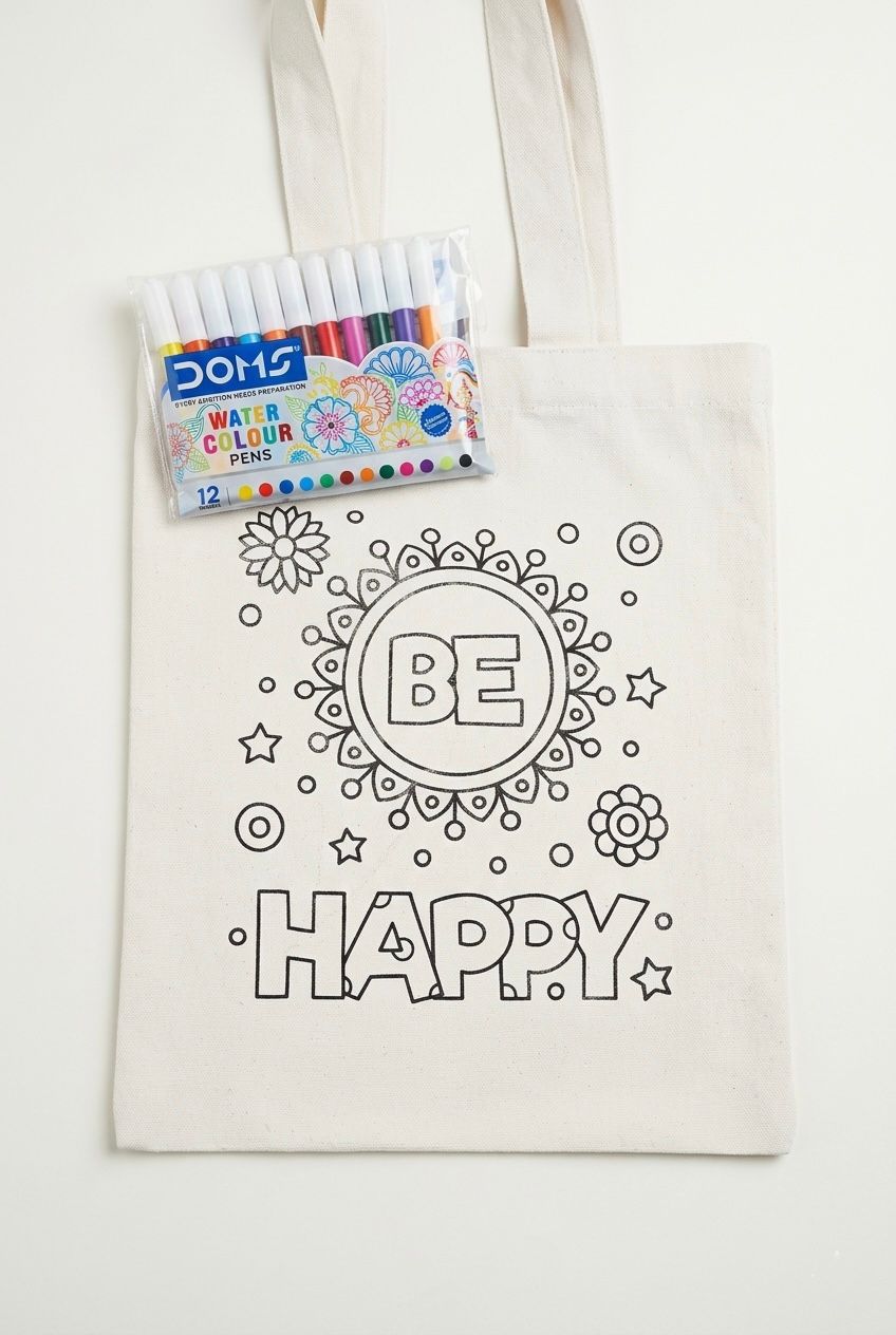 DIY Colouring Tote Bag Kit for Kids | Glitter Phoenix