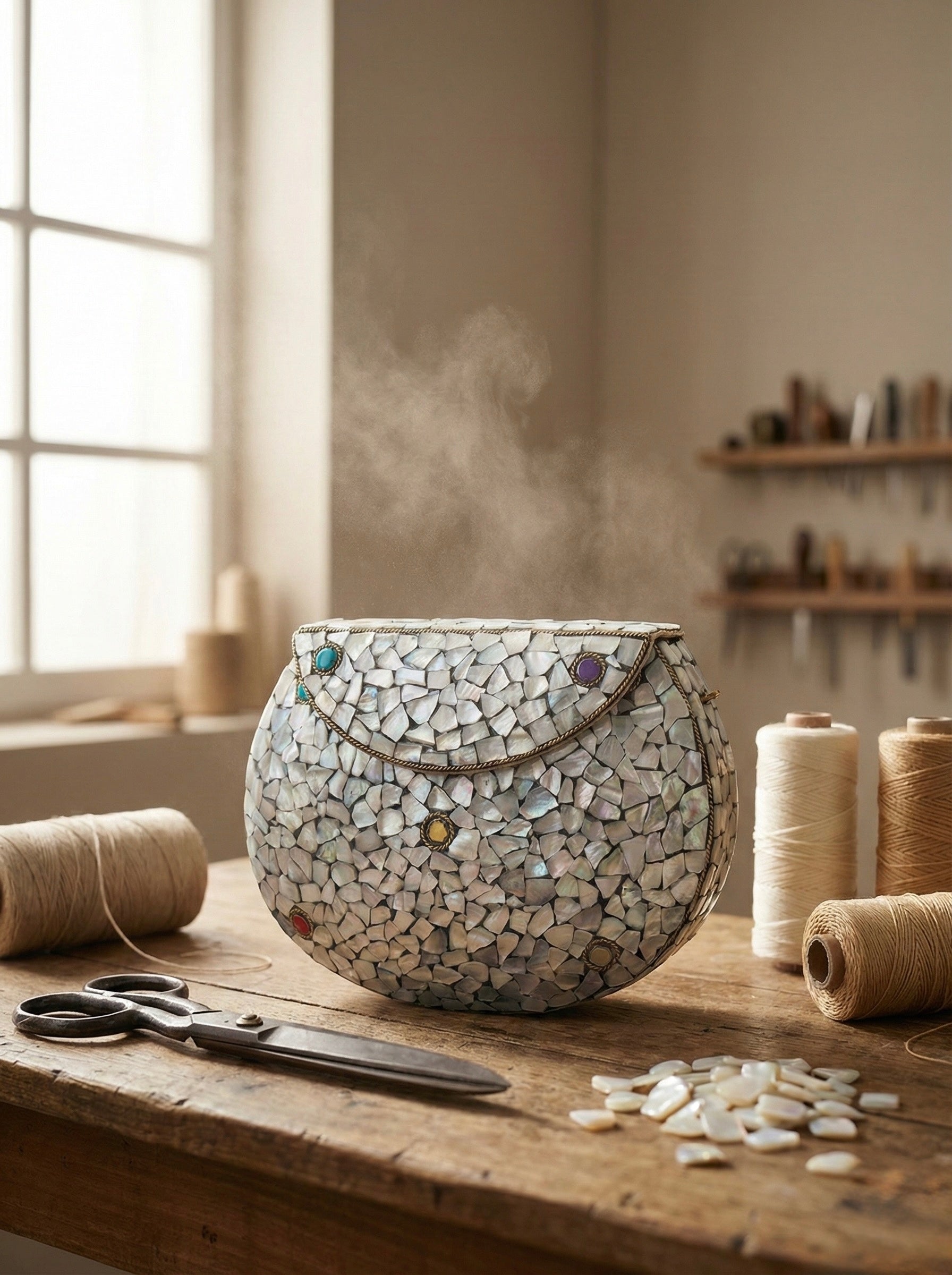 Artisan Mosaic Clutch