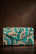 Azure Mosaic Clutch