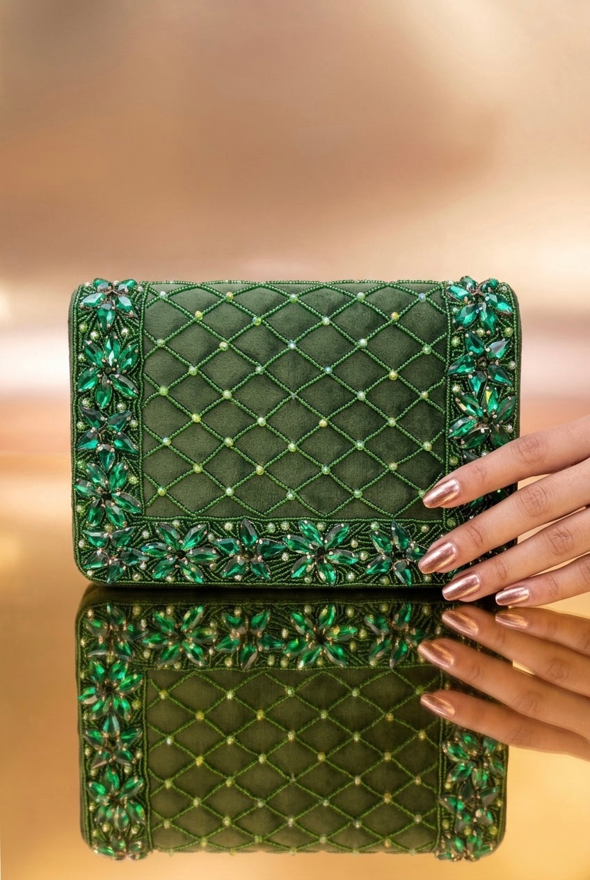 Vivienne Clutch – Emerald Green