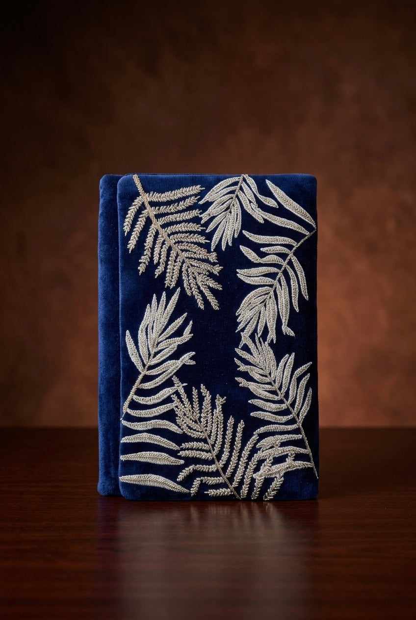 Midnight Fern Clutch