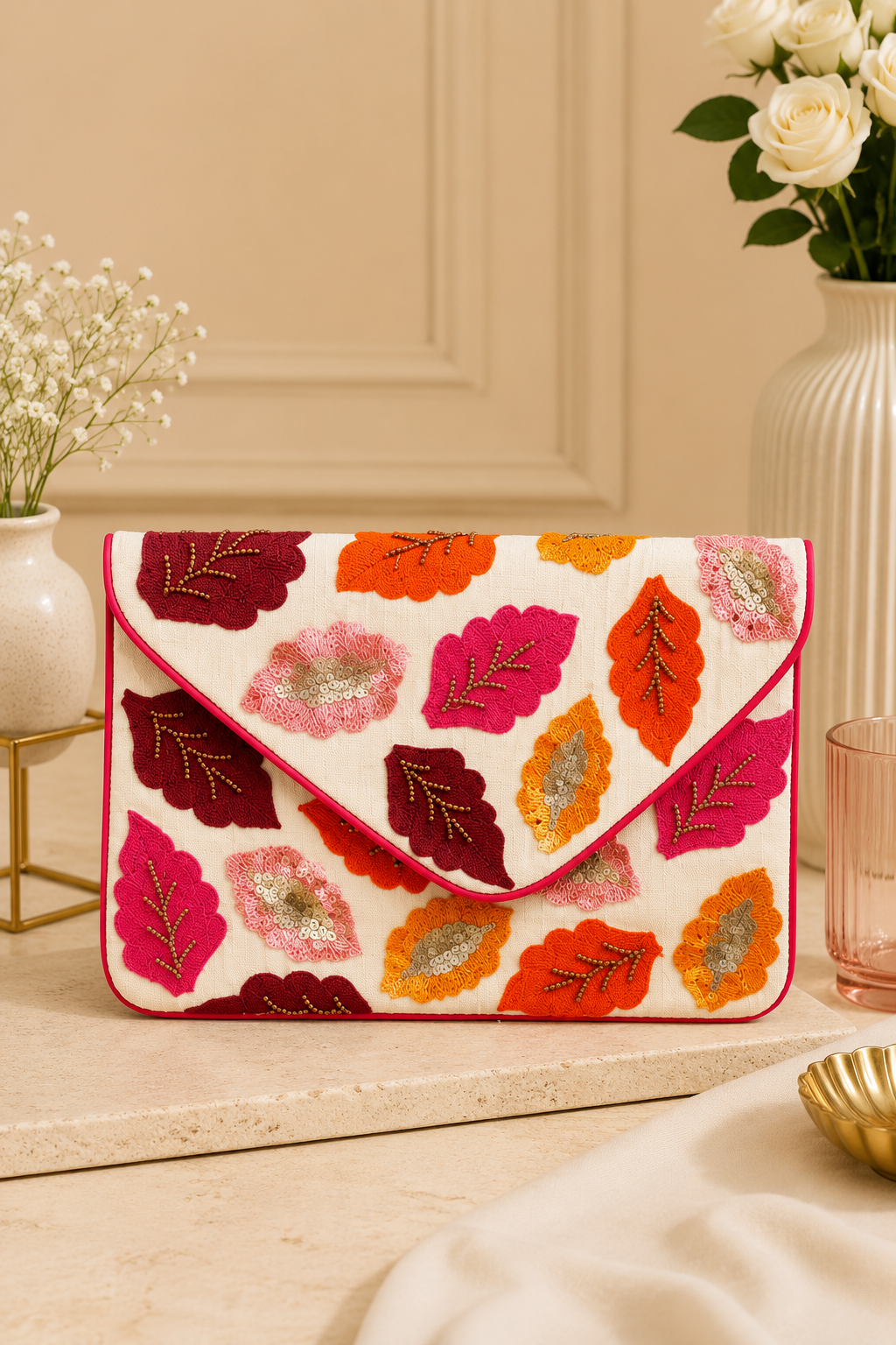 Autumn Pop Envelope Clutch