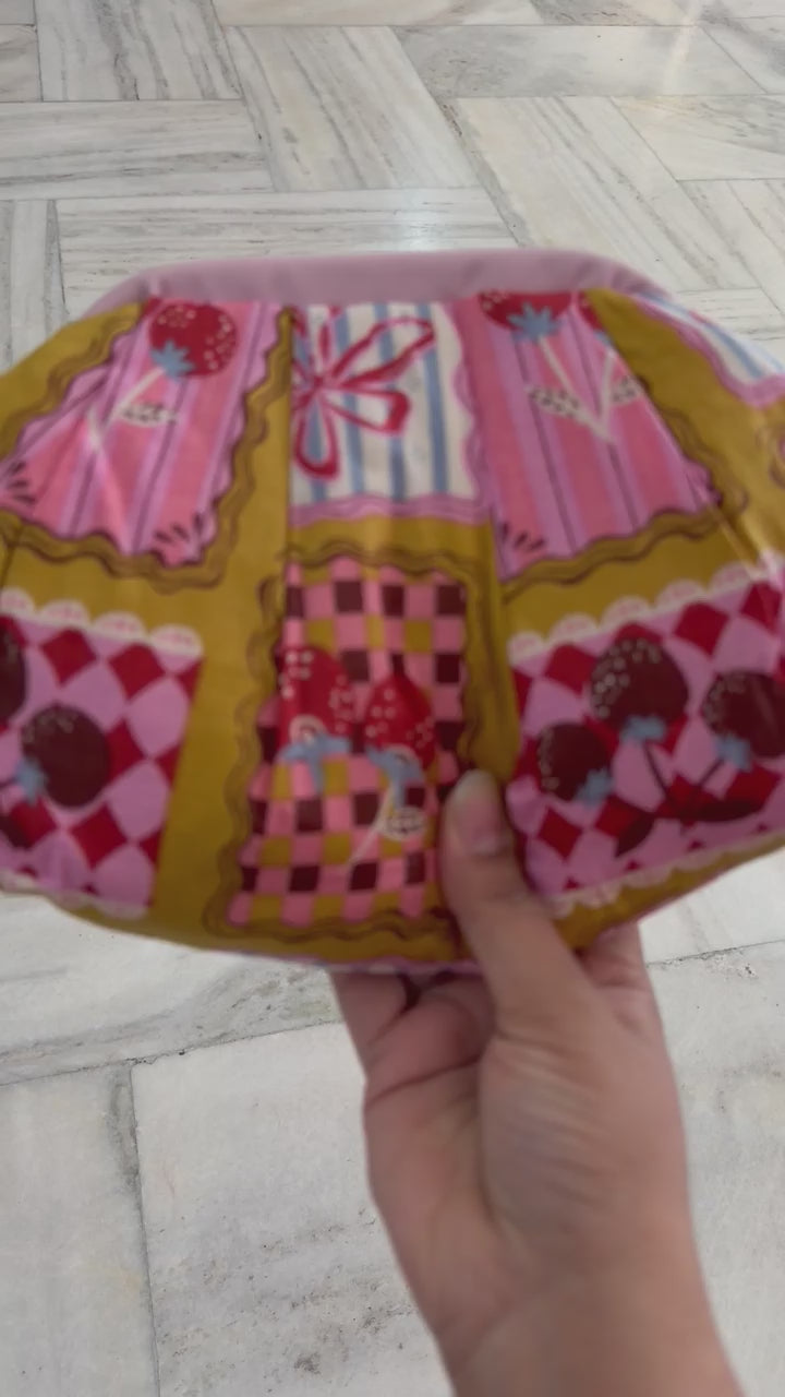 Candy Pop Printed Statement Clutch